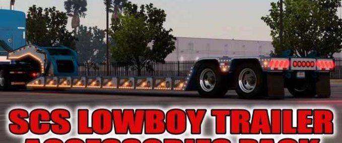 Trailer SCS Lowboy Trailer Accessories Pack  American Truck Simulator mod