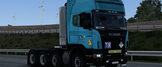 Trucks SKIN MAERSK SCANIA R 2009 BY RODONITCHO MODS #2.0 Eurotruck Simulator mod