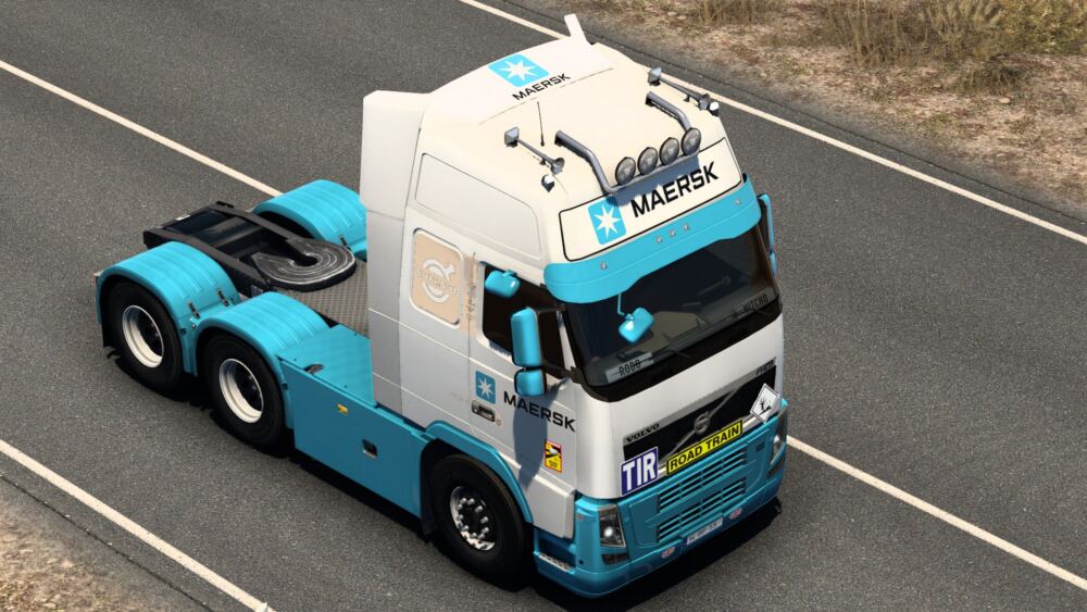 SKIN MAERSK VOLVO FH 2009 BY RODONITCHO MODS #1.0 