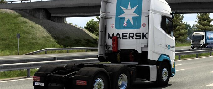 Trucks SKIN MAERSK DAF 2021 #1.0 Eurotruck Simulator mod