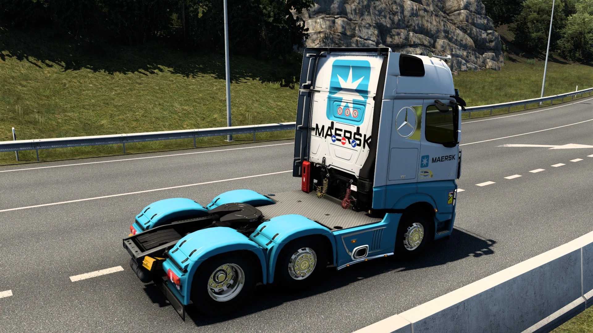 SKIN MAERSK MERCEDES-BENZ NEW ACTROS #1.0