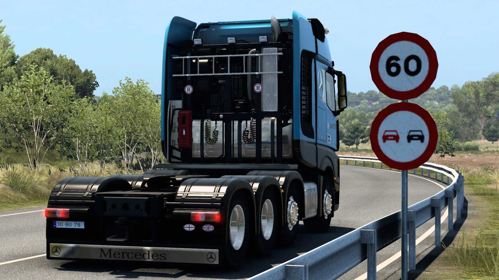SKIN MAERSK MERCEDES-BENZ NEW ACTROS #2.0 thumbnail 3