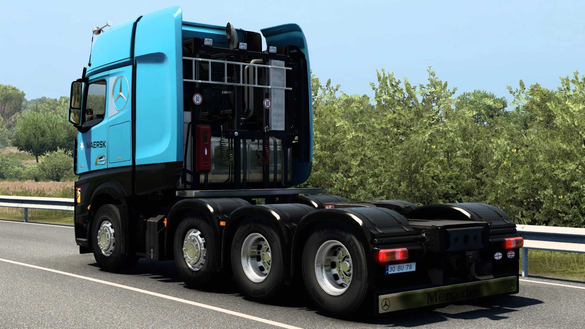 SKIN MAERSK MERCEDES-BENZ NEW ACTROS #2.0 thumbnail 2