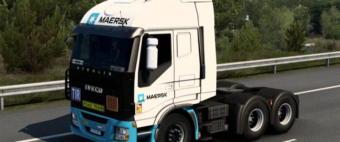 Trucks SKIN MAERSK IVECO STRALIS BY RODONITCHO MODS #1.0 Eurotruck Simulator mod