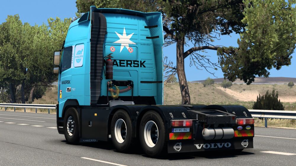 SKIN MAERSK VOLVO FH 2009 BY RODONITCHO MODS #2.0