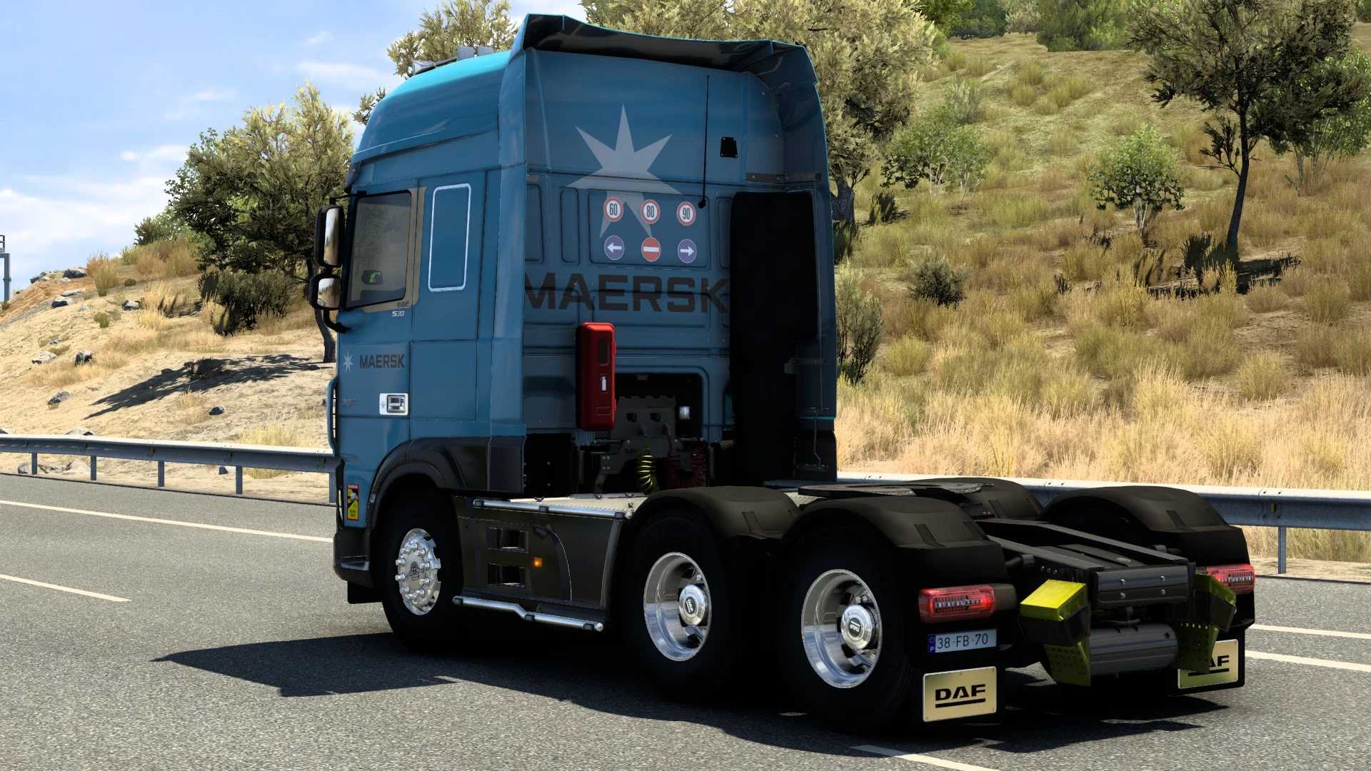 SKIN MAERSK DAF XF BY RODONITCHO MODS #2.0 thumbnail 5