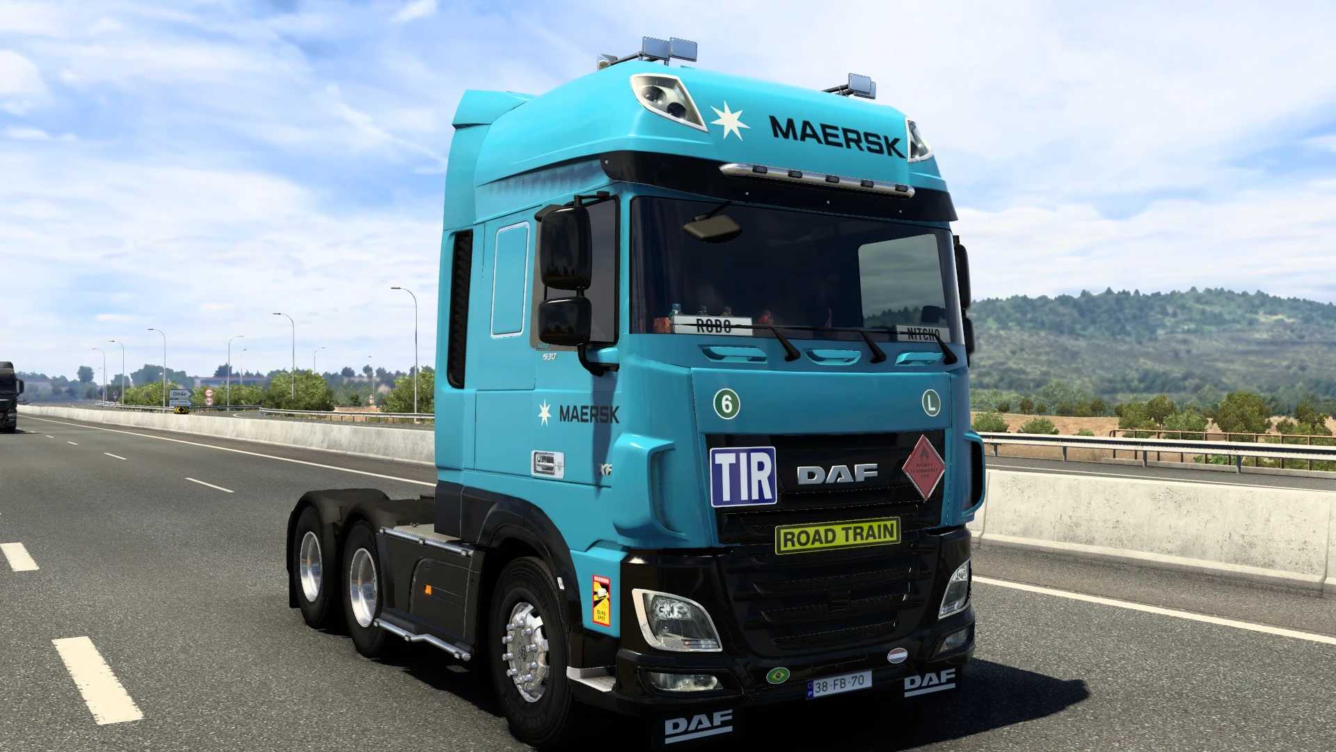 SKIN MAERSK DAF XF BY RODONITCHO MODS #2.0 thumbnail 2