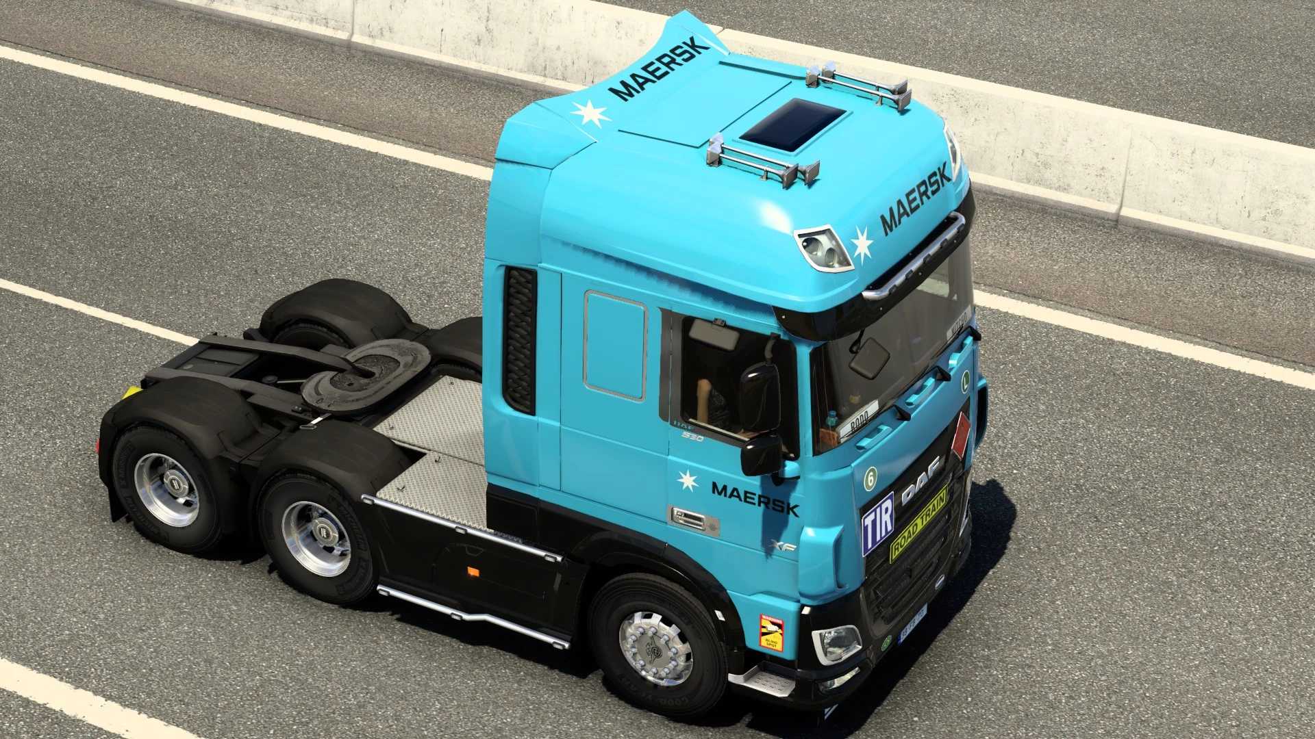 SKIN MAERSK DAF XF BY RODONITCHO MODS #2.0