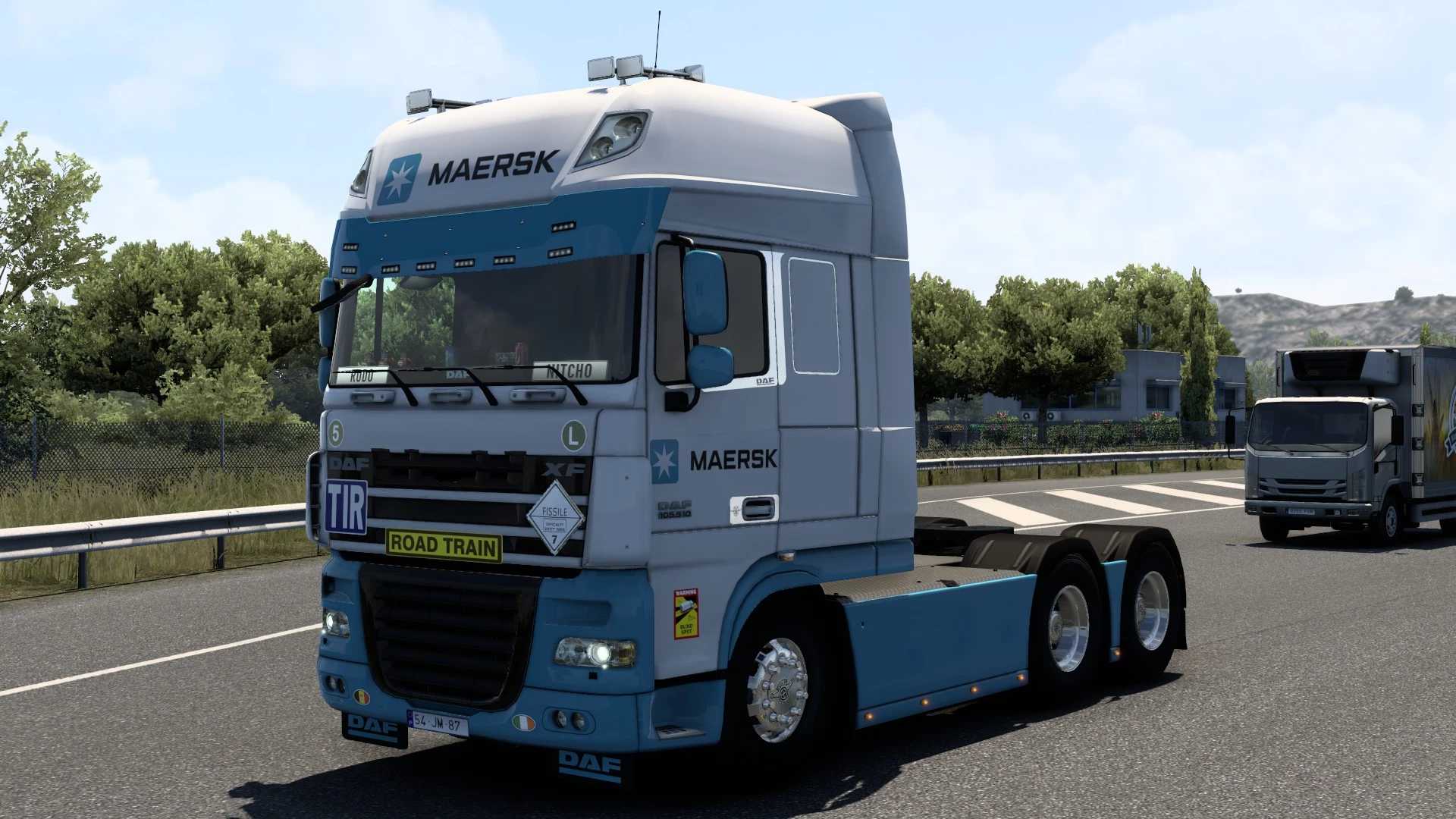 SKIN MAERSK DAF XF 105 BY RODONITCHO MODS #1.0 thumbnail 5