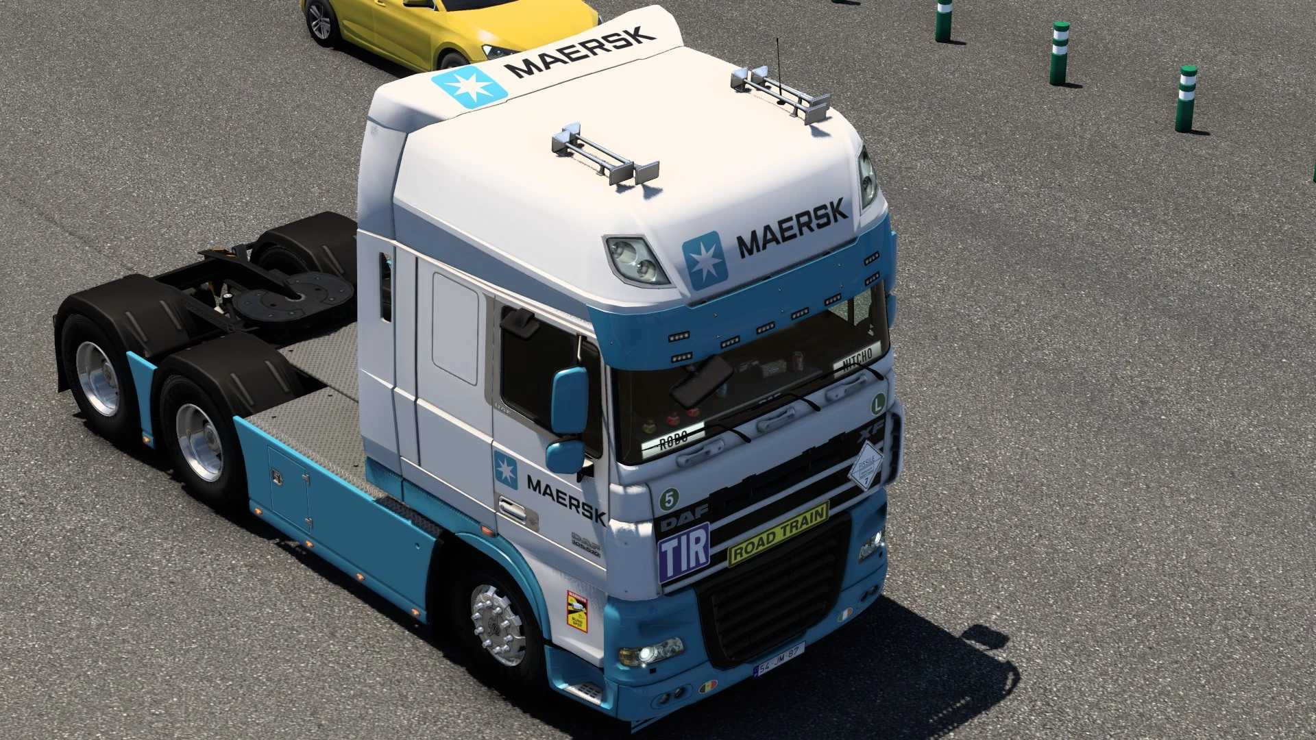 SKIN MAERSK DAF XF 105 BY RODONITCHO MODS #1.0 thumbnail 4