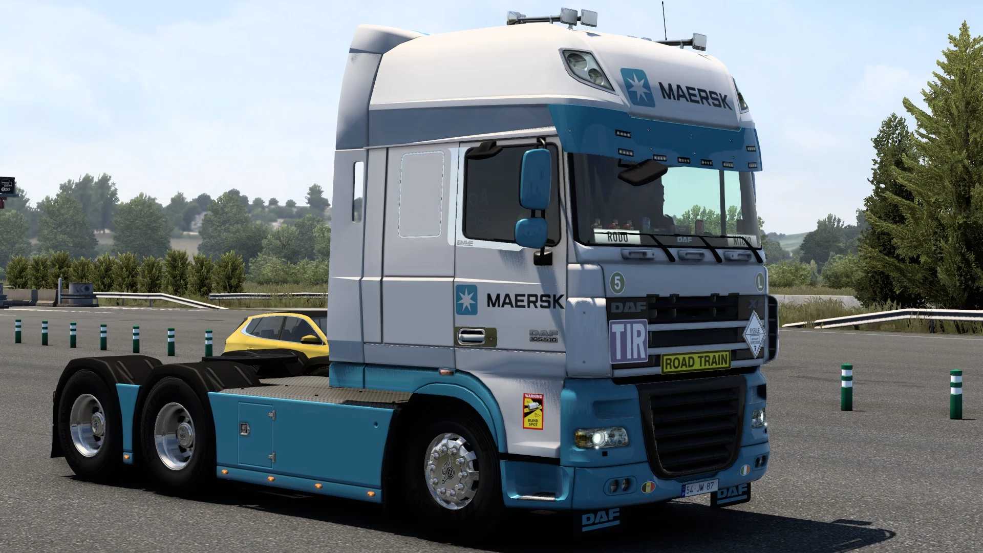 SKIN MAERSK DAF XF 105 BY RODONITCHO MODS #1.0
