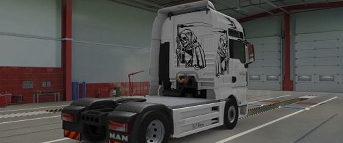 Trucks MAN TGX Euro 5 Skull Reaper Skin Eurotruck Simulator mod