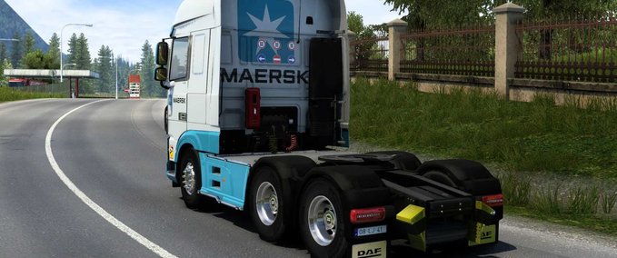 Trucks SKIN MAERSK DAF XF BY RODONITCHO MODS #1.0 Eurotruck Simulator mod