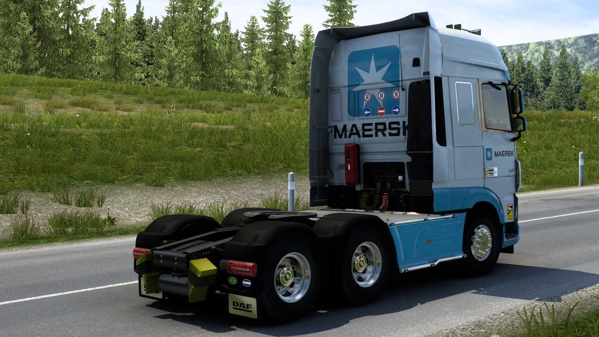 SKIN MAERSK DAF XF BY RODONITCHO MODS #1.0 thumbnail 3