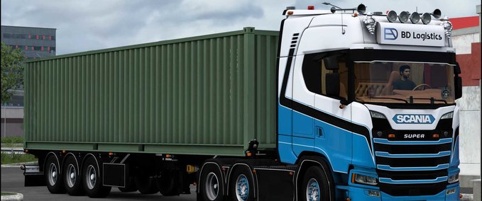 Trucks Scania 450S + Trailer "BD Logistics" - 1.47 Eurotruck Simulator mod