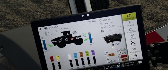 Gameplay Dashboard Live Landwirtschafts Simulator mod