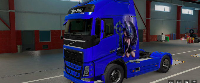 Skins VOLVO FH HAUT ENGEL FRAU Eurotruck Simulator mod