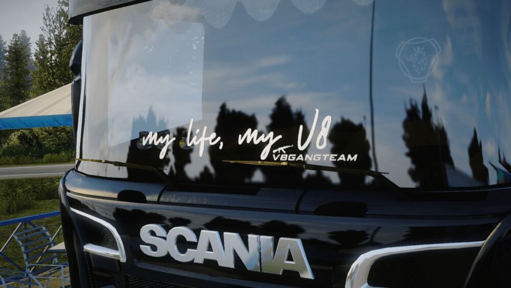 “My Life My V8 #V8GANGTEAM” Sticker [1.48]
