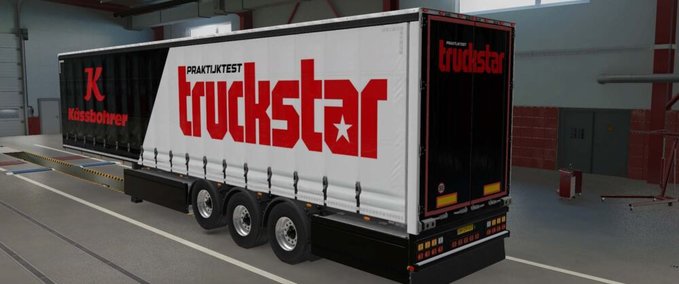 Trailer TRUCKSTAR SKIN FOR SCS TRAILER (CURTAIN SIDER ONLY) Eurotruck Simulator mod