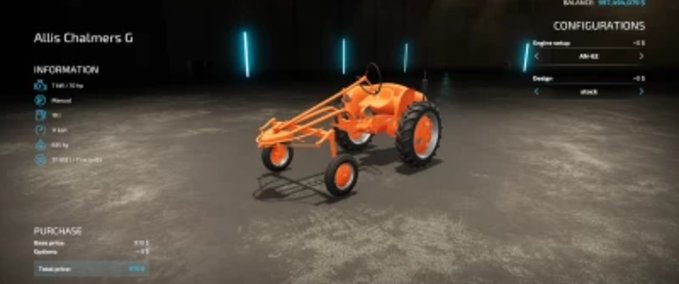 Traktoren Allis Chalmers G Landwirtschafts Simulator mod
