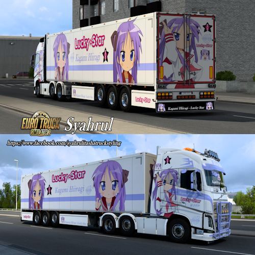 Volvo FH4 Kagami Hiiragi – Lucky Star Combo Skin