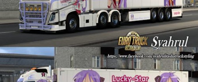 Trucks Volvo FH4 Kagami Hiiragi – Lucky Star Combo Skin Eurotruck Simulator mod