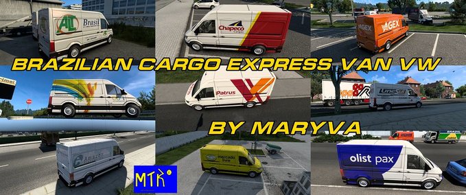 Trucks Brazilian Cargo Express Ai Traffic Van VW Eurotruck Simulator mod