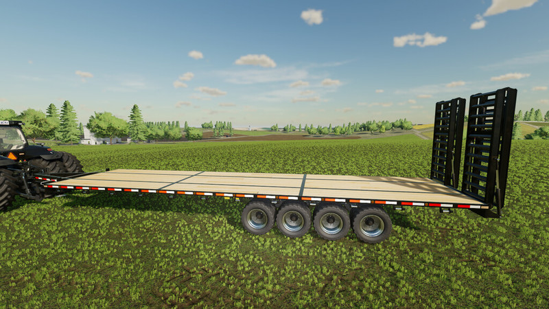 Fs22 40 Lizard Flatbed Autoloading Bale Trailer V 1001 Trailers Mod Für Farming Simulator 22 6276