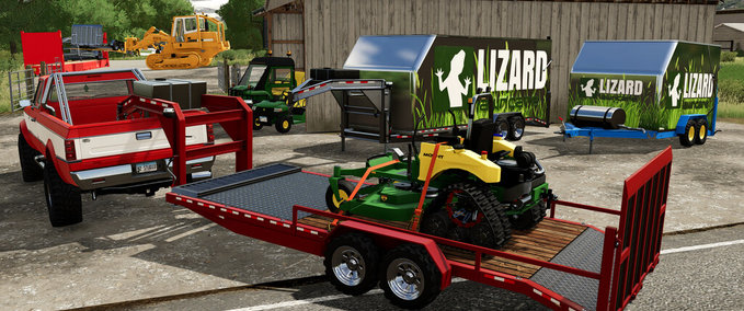 Anhänger Lawncare Anhänger Pack Landwirtschafts Simulator mod