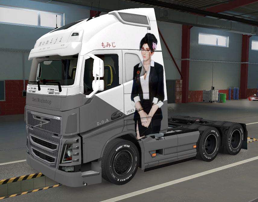 Pendragon & Eugene Volvo FH12 Momiji Business Suit Skin By Zen Workshop