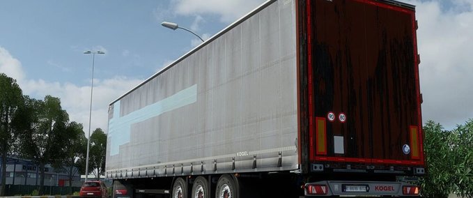 Trailer Kogel Cargo Mega by Dotec Silver exCompany Skin Eurotruck Simulator mod