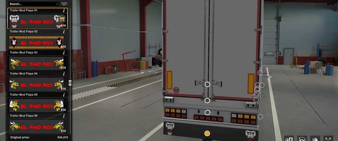 Trailer Trailer Mud Flaps Eurotruck Simulator mod