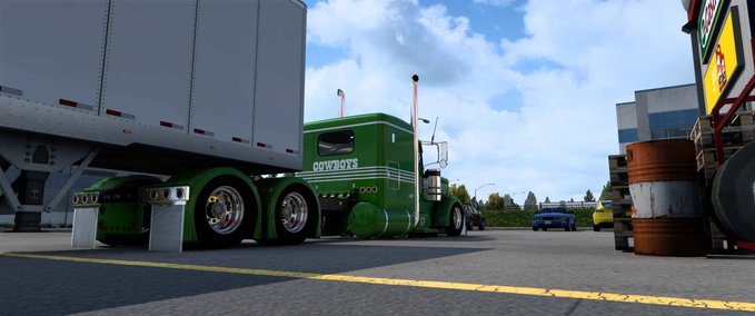 Skins 389 Pinga Light Green American Truck Simulator mod