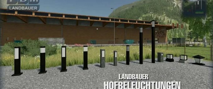 Platzierbare Objekte Landbauer Hofbeleuchtung Landwirtschafts Simulator mod