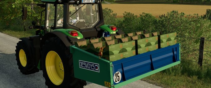 Anbaugeräte 3-Punkt-Kipper Desvoys Landwirtschafts Simulator mod