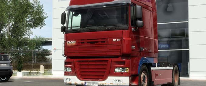 Trucks DAF XF 105 by vad&k used Dirty and Clean Skin Eurotruck Simulator mod