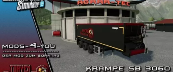 Auflieger Krampe SB3060 Landwirtschafts Simulator mod