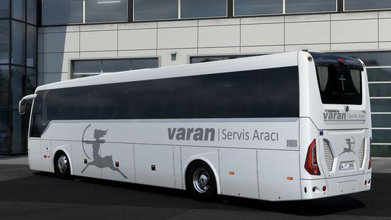 Temsa Safir Plus 2016 Varan-Servis Aracı Kaplaması Skin