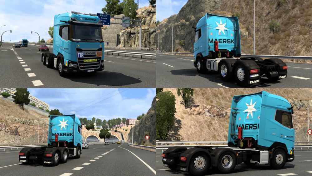 DAF 2021 BY RODONITCHO MODS MAERSK SKIN #2.0 