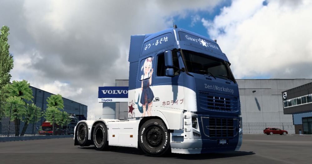 Pendragon Volvo FH9 Gawr Gura Skin By Zen Workshop thumbnail 2