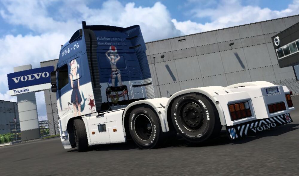 Pendragon Volvo FH9 Gawr Gura Skin By Zen Workshop
