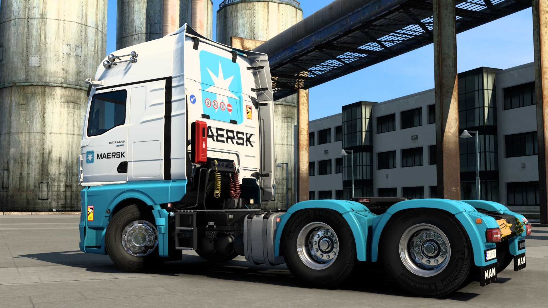 MAN TG3 TGX MAERSK SKIN #1.0 thumbnail 4