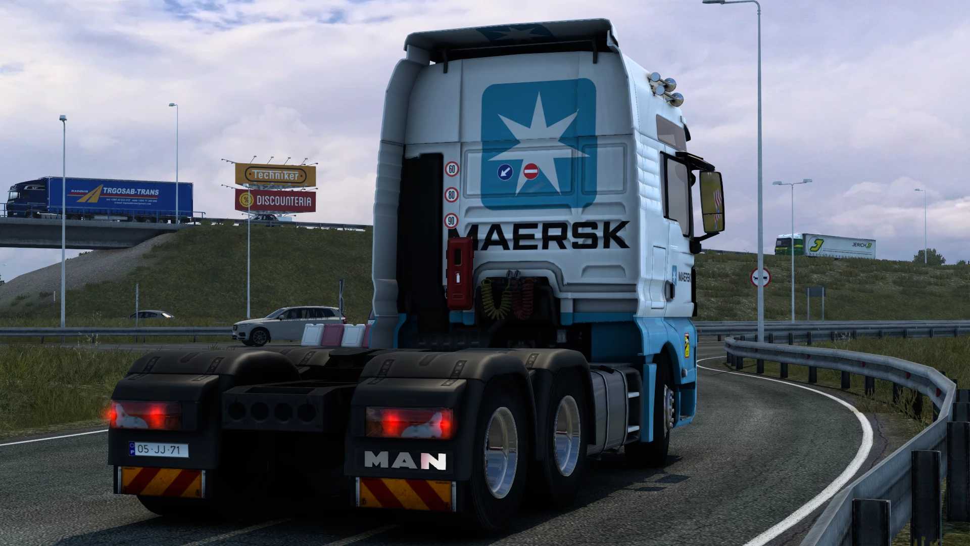 MAN TGX EURO 5 MAERSK SKIN #1.0 thumbnail 3