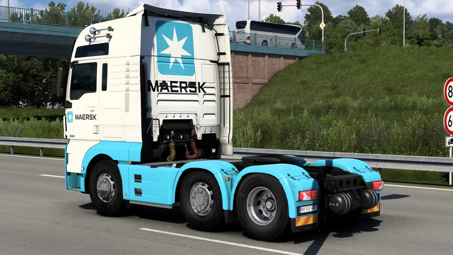 MAN TGX EURO 6 MAERSK SKIN #1.0 thumbnail 5