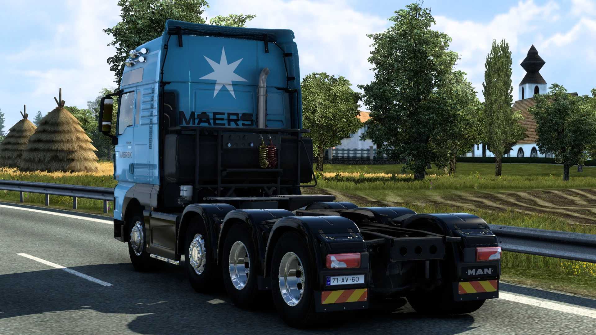 MAN TGX EURO 6 MAERSK SKIN #2.0