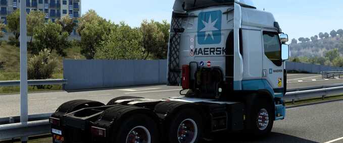 Trucks RENAULT PREMIUM MAERSK SKIN #1.0 Eurotruck Simulator mod