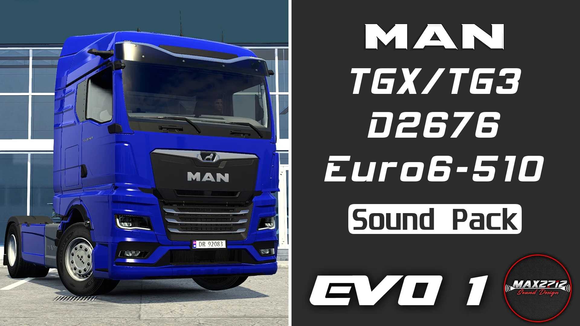 2020 MAN TGX (TG3) 510 D2676 Sound Pack - 1.48 - Thumbnail 1