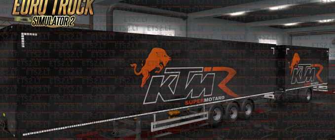 Trailer KTM Racing Trailer in Ownership  - 1.48 Eurotruck Simulator mod