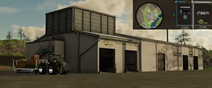 Gebäude Drive-In-Silo und Verteilung Landwirtschafts Simulator mod
