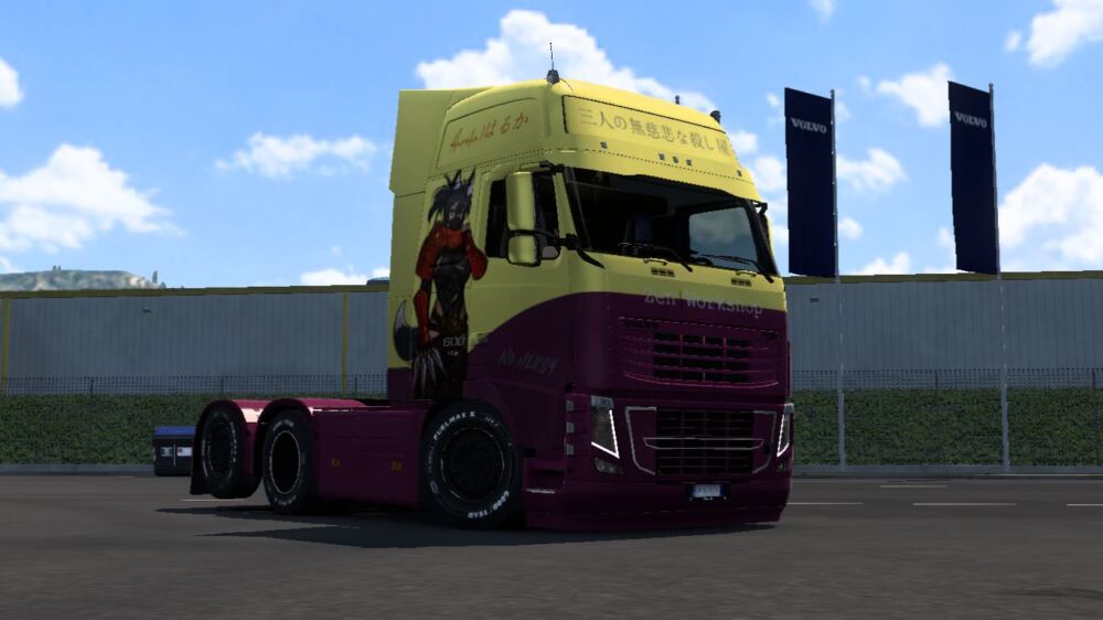 Pendragon Volvo FH9 Ninja Girl Skin By Zen Workshop